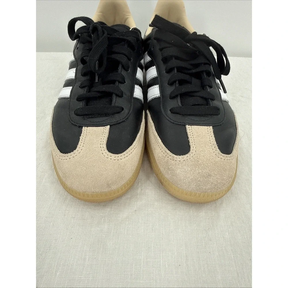 Adidas Mens Samba Vegan Black Gum Sneakers Size US 9.5 Classic Low Top